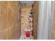 Modern shower with tile surround, showerhead, and corner shelving at 4120 Tyndale Dr, Brandon, FL 33511