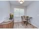 Bright breakfast nook with wood floors and a buffet at 445 Arch Ridge Loop, Seffner, FL 33584