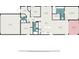 Layout featuring bedrooms, bathrooms, kitchen, living room, and garage of the floor plan at 4652 San Martino Dr, Wesley Chapel, FL 33543