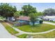 Corner lot single-story home with a fenced yard providing privacy and space with mature trees for shade at 509 Stone Dr, Brandon, FL 33510