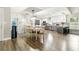 Open kitchen and dining room with modern appliances, updated cabinets and lots of counter space at 509 Stone Dr, Brandon, FL 33510