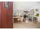 Grand foyer with travertine floors, custom iron door, and an open floor plan at 514 Riviera Dr, Tampa, FL 33606