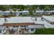 Aerial view of the property showcasing the neighborhood and nearby amenities at 602 Mindy Dr, Largo, FL 33771