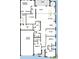 Detailed floor plan showcasing the layout and dimensions of this spacious, four-bedroom house at 6126 Hidden Branch Dr, Apollo Beach, FL 33572