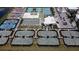 Aerial view of the community tennis courts with multiple well-maintained courts for recreational use at 6444 Bar S Bar Trl, Zephyrhills, FL 33541