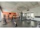 Well-equipped gym with treadmills, weights, and mirrors, providing a complete fitness experience at 7465 Bay Island S Dr # 213, South Pasadena, FL 33707