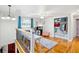 Bright bonus room with wood floors, closet, and stylish decor at 8203 Kirkwood Dr, Tampa, FL 33634