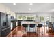 Kitchen featuring stainless steel appliances, granite countertops, and an island with seating at 8203 Kirkwood Dr, Tampa, FL 33634