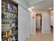 Well-stocked pantry with ample shelving and storage space at 1201 Peridot Ln, Sun City Center, FL 33573
