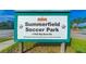 Summerfield Soccer Park sign located at 11942 Big Bend Rd, Hillsborough County at 12202 Fairlawn Dr, Riverview, FL 33579