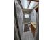 Bathroom featuring a vanity, tile floors and enclosed shower at 5025 Westshore Dr, New Port Richey, FL 34652