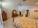 Spacious bedroom featuring a walk-in closet and ensuite bathroom at 5025 Westshore Dr, New Port Richey, FL 34652