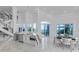 Open-concept kitchen and dining area with modern finishes and ample counter space at 5212 62Nd S Ave, St Petersburg, FL 33715