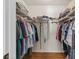 Organized walk-in closet featuring wire shelving, hanging rods, and ample storage space for clothes and accessories at 603 Royal Crest Dr, Brandon, FL 33511