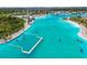 Aerial view of a lagoon with a variety of water activities for residents to enjoy at 8421 Ivy Stark Blvd, Wesley Chapel, FL 33545