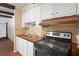 Kitchen features stainless steel appliances, dual sink, and vintage cabinets at 8828 Jasmine Blvd, Port Richey, FL 34668