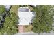 Overhead view of a well-maintained home with lush trees providing shade at 9690 41St N St # 0, Pinellas Park, FL 33782