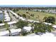 Aerial view of neighborhood homes near the golf course at 9690 41St N St # 0, Pinellas Park, FL 33782