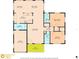 Detailed floor plan showcasing the layout of the home, including the kitchen, living room, bedrooms, and bathrooms at 9690 41St N St # 0, Pinellas Park, FL 33782