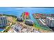 Stunning aerial view of waterfront homes with boat docks and bay access at 101 Marina Del Rey Ct, Clearwater, FL 33767