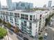 Aerial view of the Victory Lofts building, showcasing its modern design and urban setting at 101 N 12Th St # 400, Tampa, FL 33602