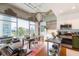 This modern kitchen dining combo features a huge window and abundant storage and sunlight at 101 N 12Th St # 400, Tampa, FL 33602