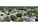 Expansive aerial view of a residential neighborhood with tree-lined streets, well-kept homes, and a vibrant community atmosphere at 10775 Glen Ellen Dr, Tampa, FL 33624