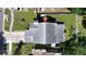 A high angle view of the roof and backyard of the property at 10775 Glen Ellen Dr, Tampa, FL 33624