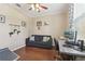 Cozy home office with a comfortable sofa and a functional desk setup at 11029 Lynn Lake Cir, Tampa, FL 33625