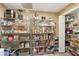 Walk-in pantry with plentiful shelving, offering ample storage space for food and kitchen essentials at 11029 Lynn Lake Cir, Tampa, FL 33625