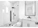 Contemporary bathroom with glass-enclosed shower, and sleek black fixtures at 11921 Fort King Hwy, Thonotosassa, FL 33592