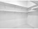 Bright, walk-in closet with ample shelving and a hanging rod for optimal storage and organization at 11921 Fort King Hwy, Thonotosassa, FL 33592