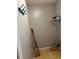Convenient laundry room space with wall-mounted storage and dryer hookup at 12720 Jan St, San Antonio, FL 33576