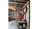 Shed interior featuring a workbench and storage at 12720 Jan St, San Antonio, FL 33576