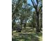 View of the expansive yard with mature trees at 12720 Jan St, San Antonio, FL 33576