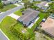 An aerial view of the home shows its prime location with a well-maintained lawn at 1322 Byron Dr, Clearwater, FL 33756
