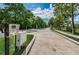 View of the secure gated entrance to the residential community at 1400 Gandy N Blvd # 1705, St Petersburg, FL 33702