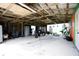 Spacious barn features a high ceiling and plenty of open room, perfect for storage at 14409 Curley Rd, Dade City, FL 33525