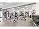 The fitness center boasts top-of-the-line equipment and weights for a complete workout at 14634 Mirasol Manor Ct, Tampa, FL 33626