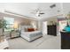 Comfortable main bedroom featuring neutral decor, recessed lighting, and ample storage space at 1570 Marinella Dr, Palm Harbor, FL 34683