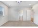 Bedroom featuring carpet, a ceiling fan, recessed lighting, and doors to other rooms at 23325 Abercorn Ln, Land O Lakes, FL 34639