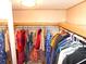 Walk in closet with clothing racks and storage space at 36901 Tara Ave, Zephyrhills, FL 33542