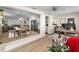 Open-concept living space with view to the kitchen and dining area at 4191 Maple Ne St, St Petersburg, FL 33703