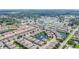 Panoramic aerial view of a well-maintained community with ponds and mature trees at 5127 6Th N Way, St Petersburg, FL 33703