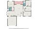 Detailed floor plan showcasing the layout with bedrooms, bathrooms, living areas, and garage at 7318 Lamplighter St, Spring Hill, FL 34606