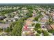 Aerial view of homes in a community with ponds and green spaces at 8916 Southbay Dr, Tampa, FL 33615