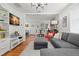 Bright living room featuring hardwood floors and modern decor at 1003 W Indiana Ave, Tampa, FL 33603