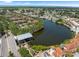 Aerial view of the Gallery at Bayfort community featuring a lake and waterfront homes at 10511 Waterview Ct # 10511, Tampa, FL 33615