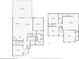 Detailed first and second floor plan showcasing the layout of the home with measurements for each room at 11684 Brighton Knoll Loop, Riverview, FL 33579