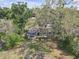 Aerial view showcases a home surrounded by mature trees and ample green space at 1506 E Poinsettia Ave, Tampa, FL 33612